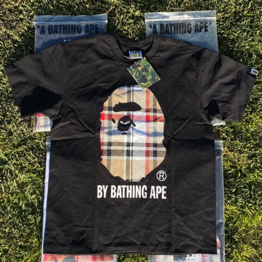 Black Burberry Bape Shirt